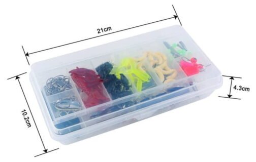 Vicloon Leurres de Pêche Kit 120pcs - Spinnerbaits,Plastique vers,Minnow,Popper,Leurres,Souples Pêche Jigs Crochets de Pêche